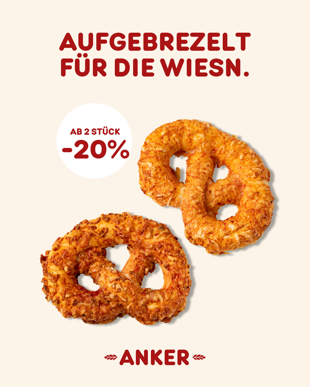 Aufgebrezelt für die Wiesn.