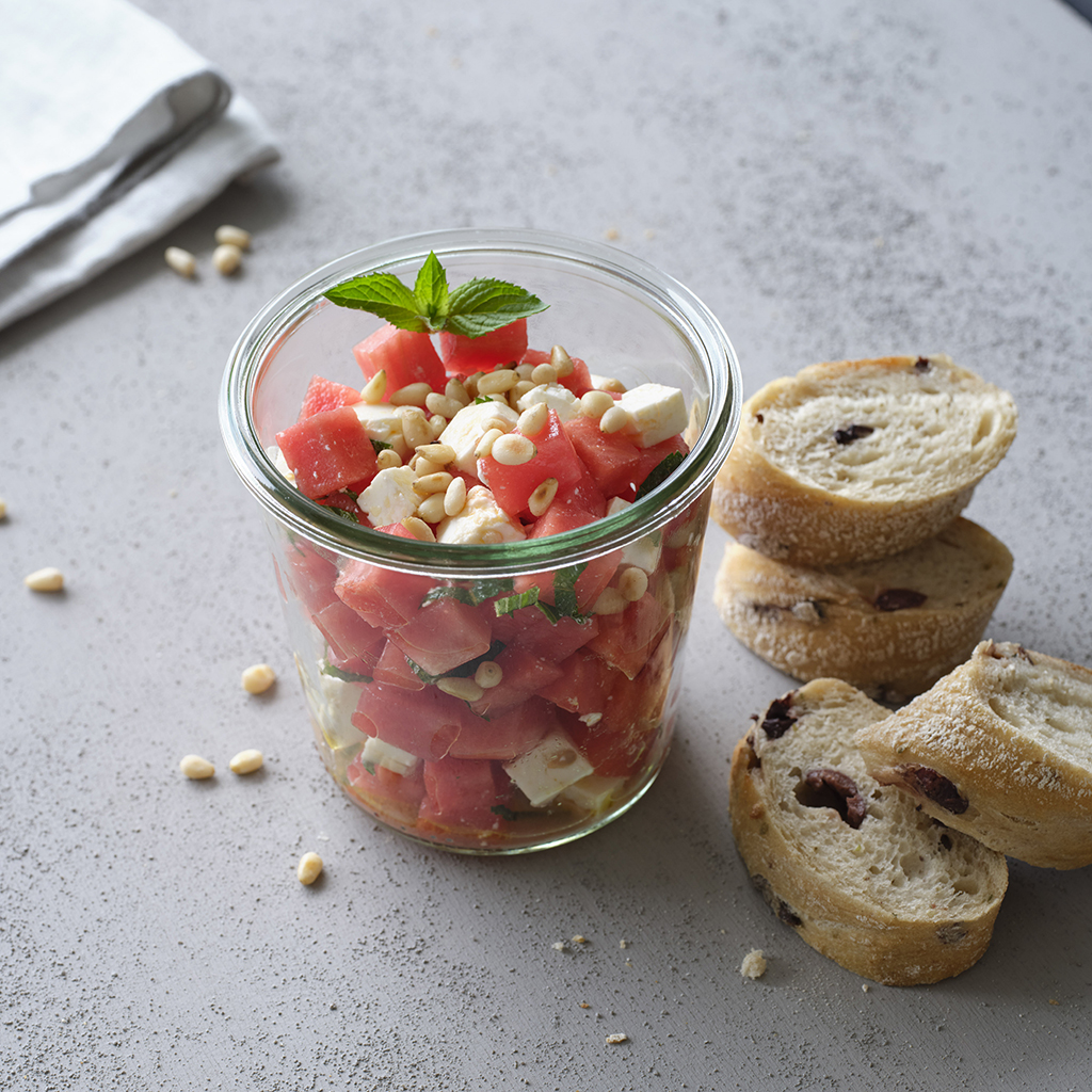 Wassermelonen-Feta-Salat